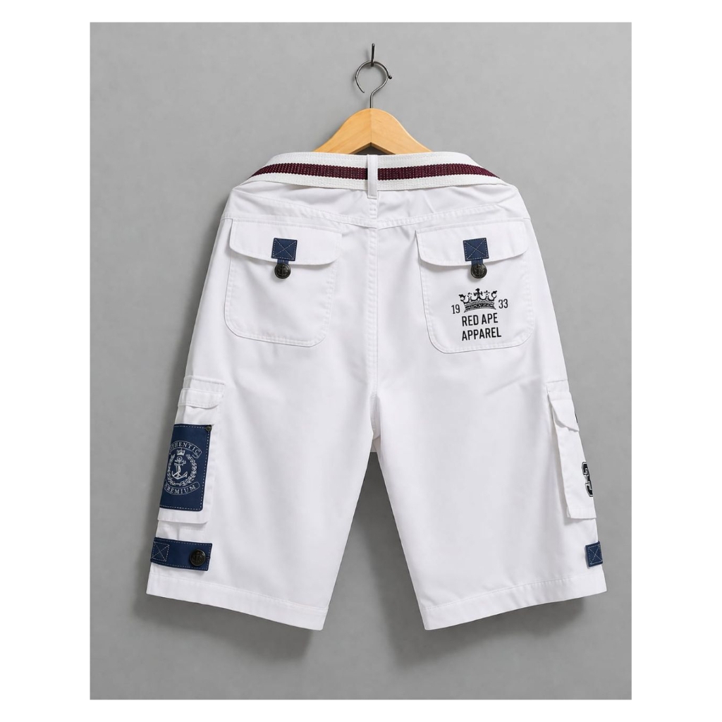 CITI TRENDS RED APE WHITE SHORTS