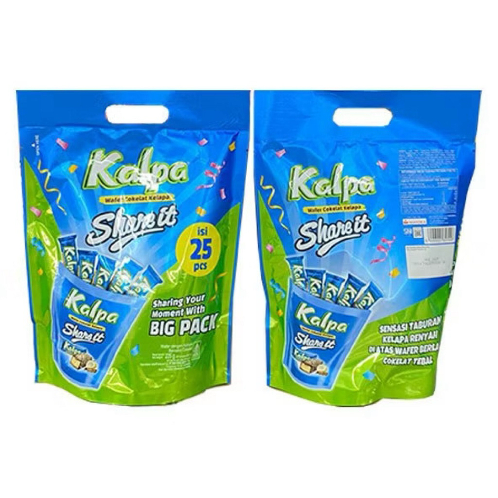 Kalpa Wafer Coklat Kelapa / Kalpa share it pouch 25pcs 225gr