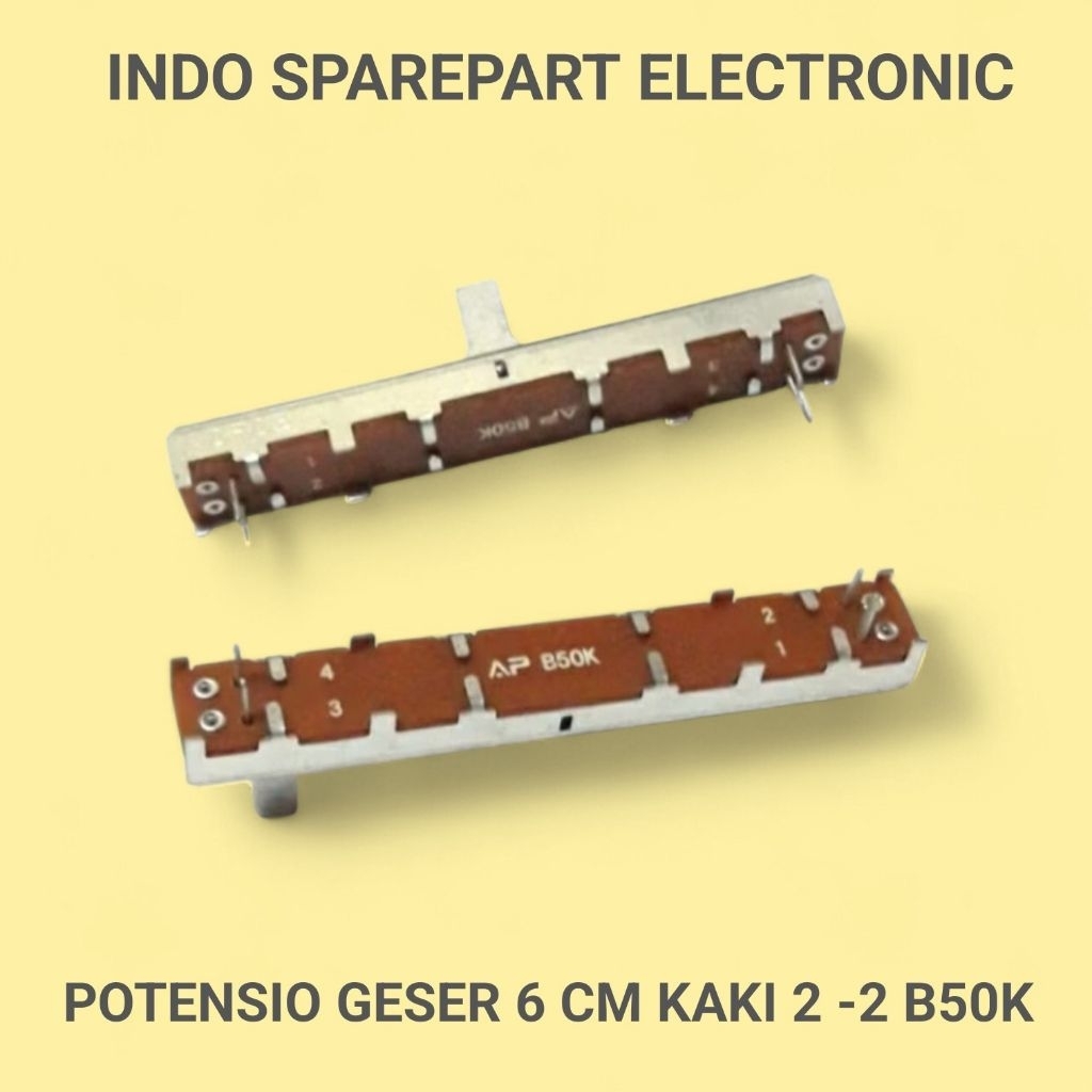 POTENSIO GESER 6 CM KAKI 2 -2 B50K