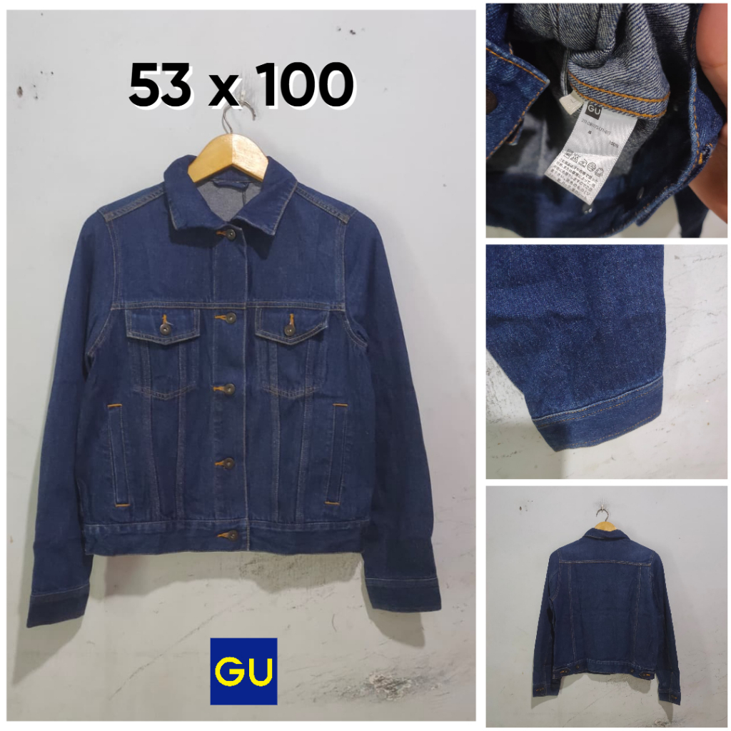 Jaket Jeans GU Size Fit L Jaket Wanita KL431
