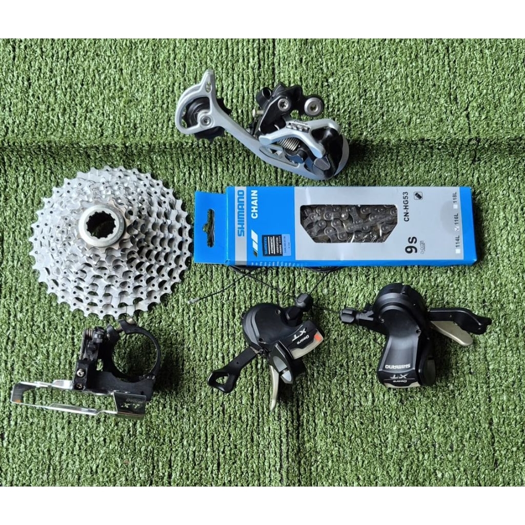 Groupset Mini Shimano Deore XT M770 3x9 Speed Original Second Mulus Fungsi Normal