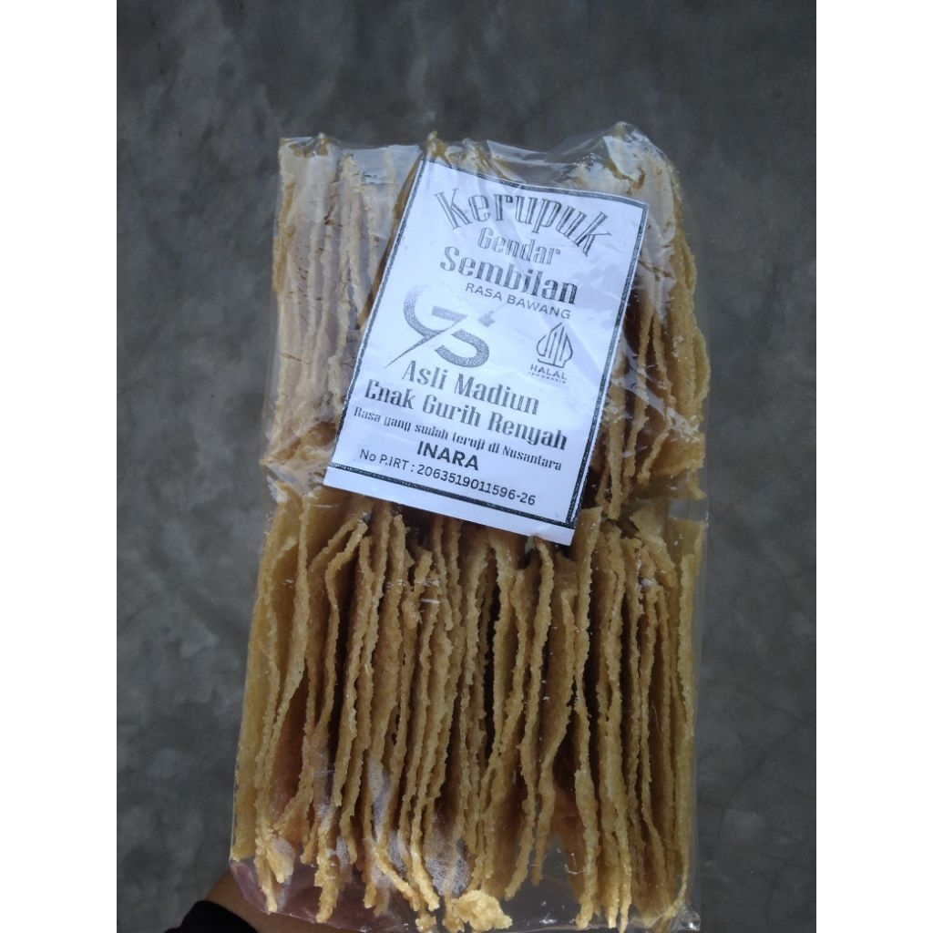Kerupuk gendar mentah / krupuk gendar / krupuk nasi