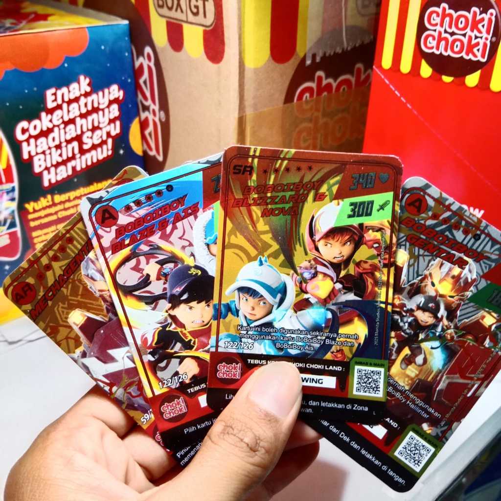 Boboiboy Monsta Galaxy Card Hologram Original Choki - Choki (Harga 1pcs)
