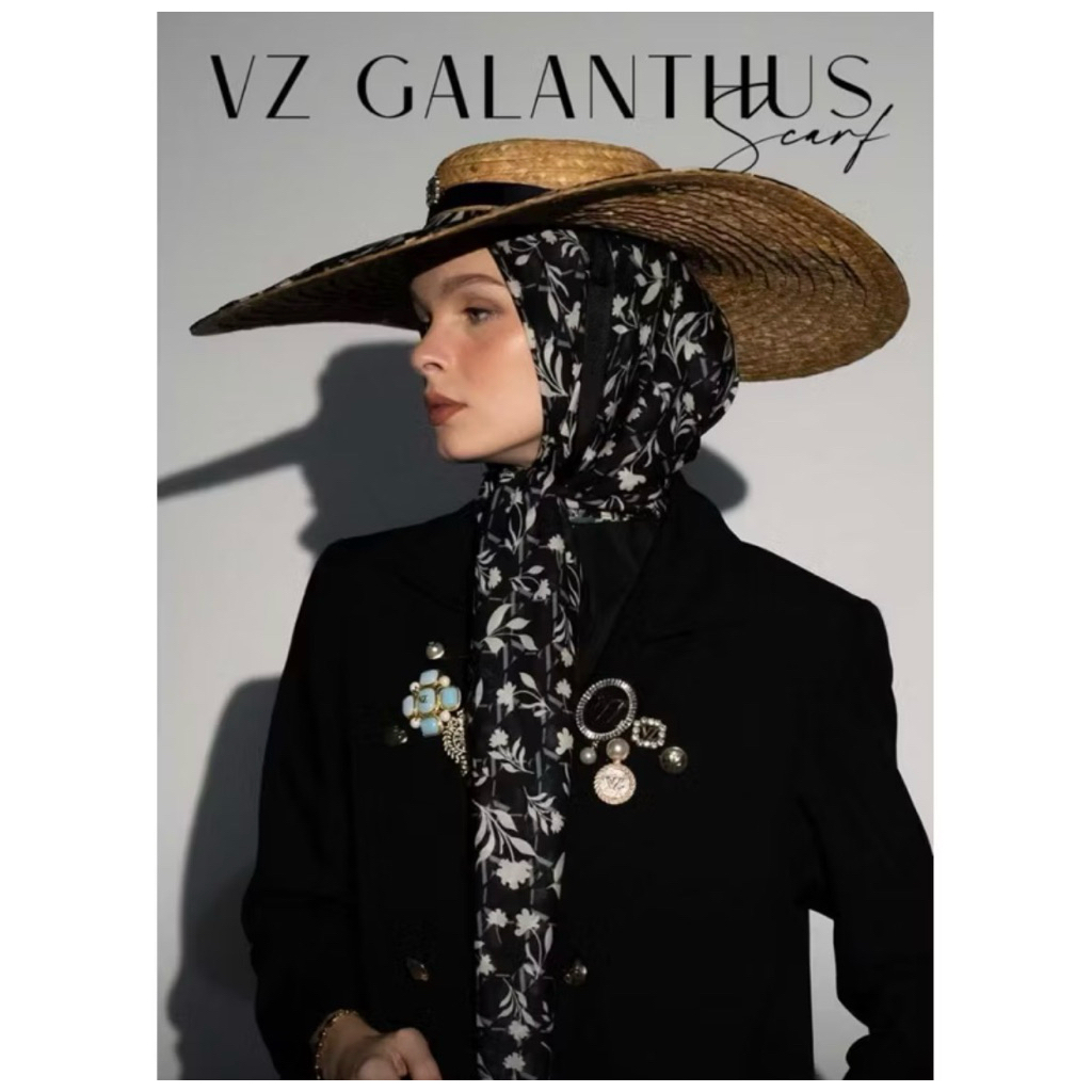 New vivi zubedi galantus scarf black