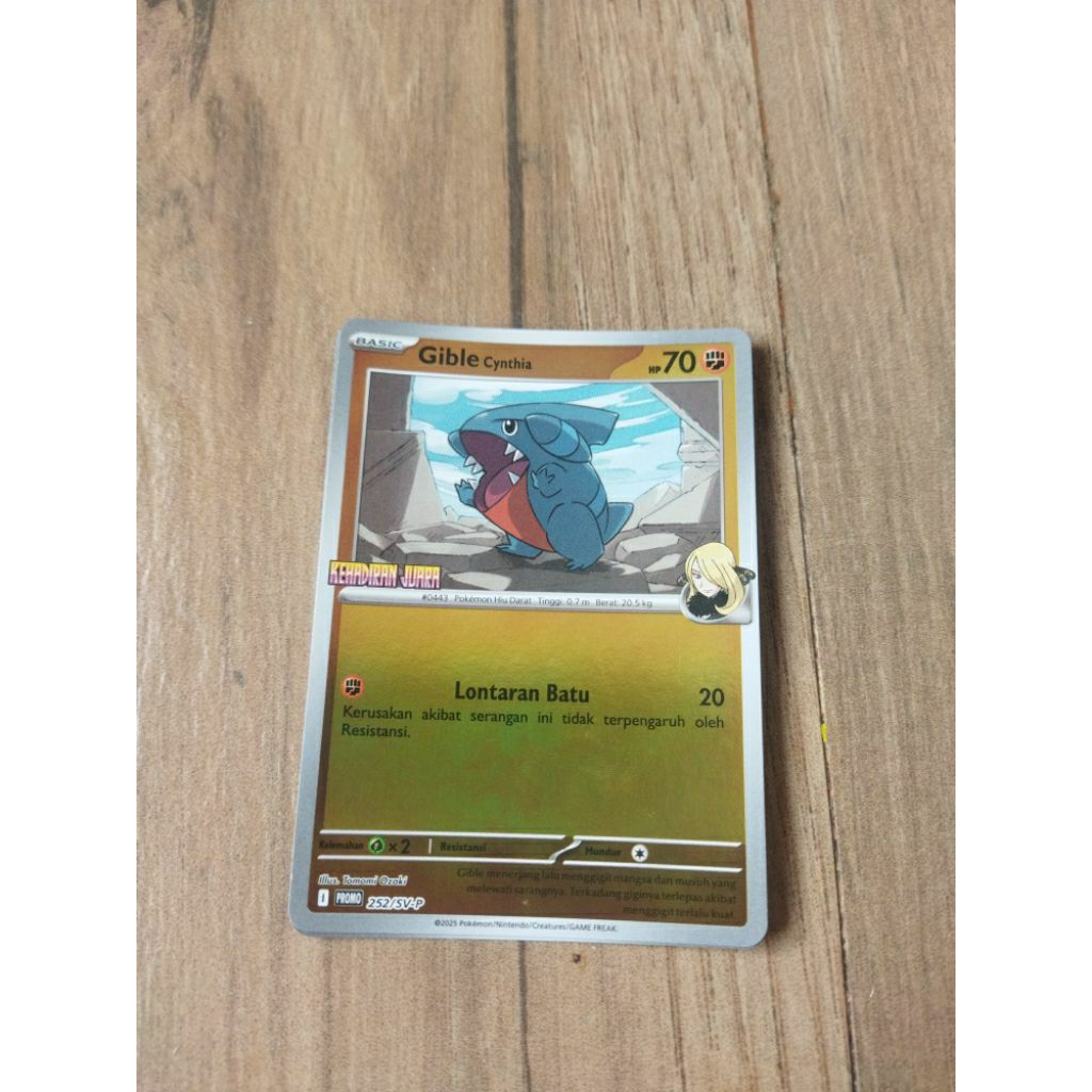kartu Pokemon Promo Kehadiran Juara - Lapras, Gible, Cyndaquil - Bahasa Indonesia