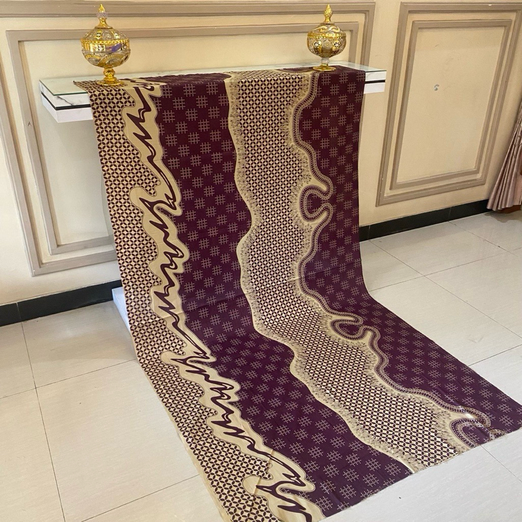 Kain batik printing katun abstrak