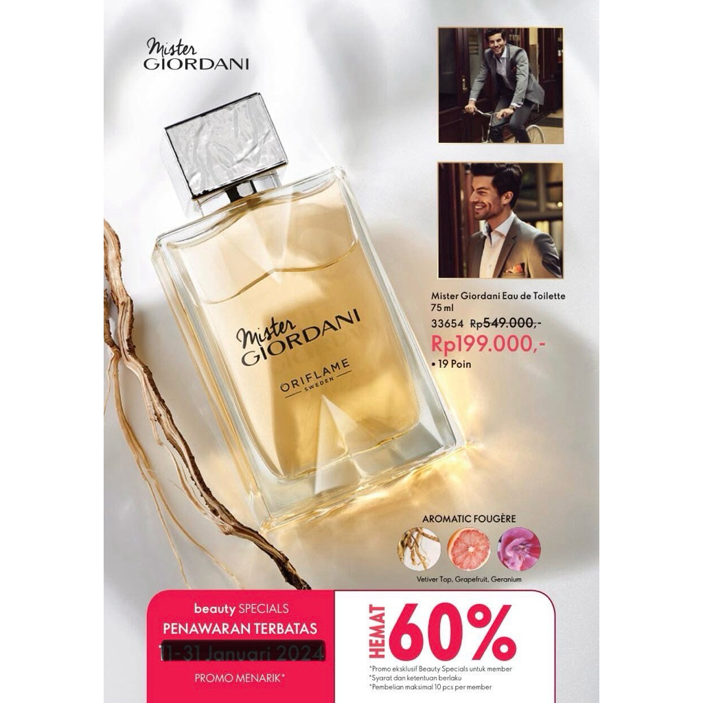 Parfum mister Giordani Oriflame