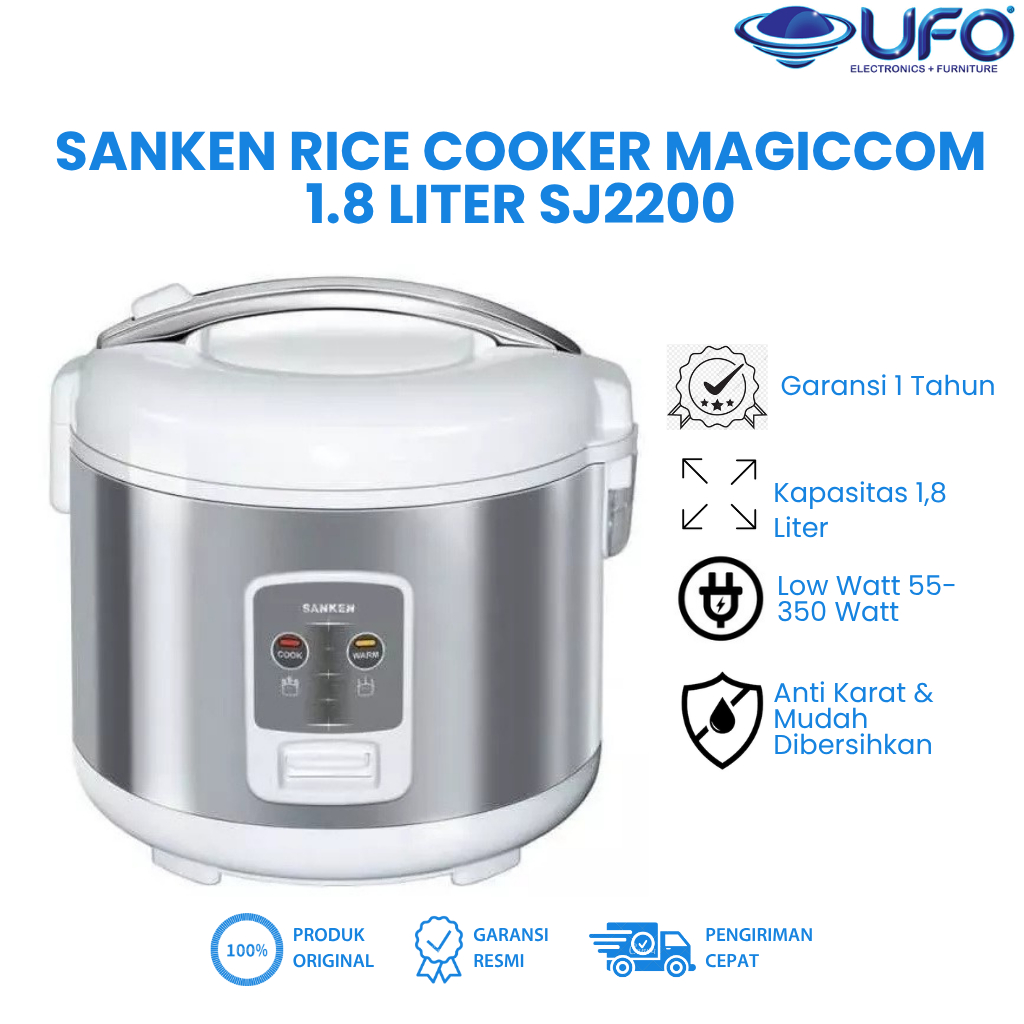 Sanken Rice Cooker Magiccom 1.8 Liter SJ2200