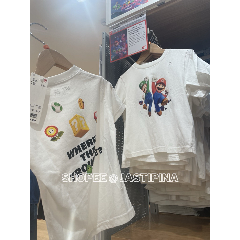 Kaos UT Anak Super Mario UNIQLO JASTIP