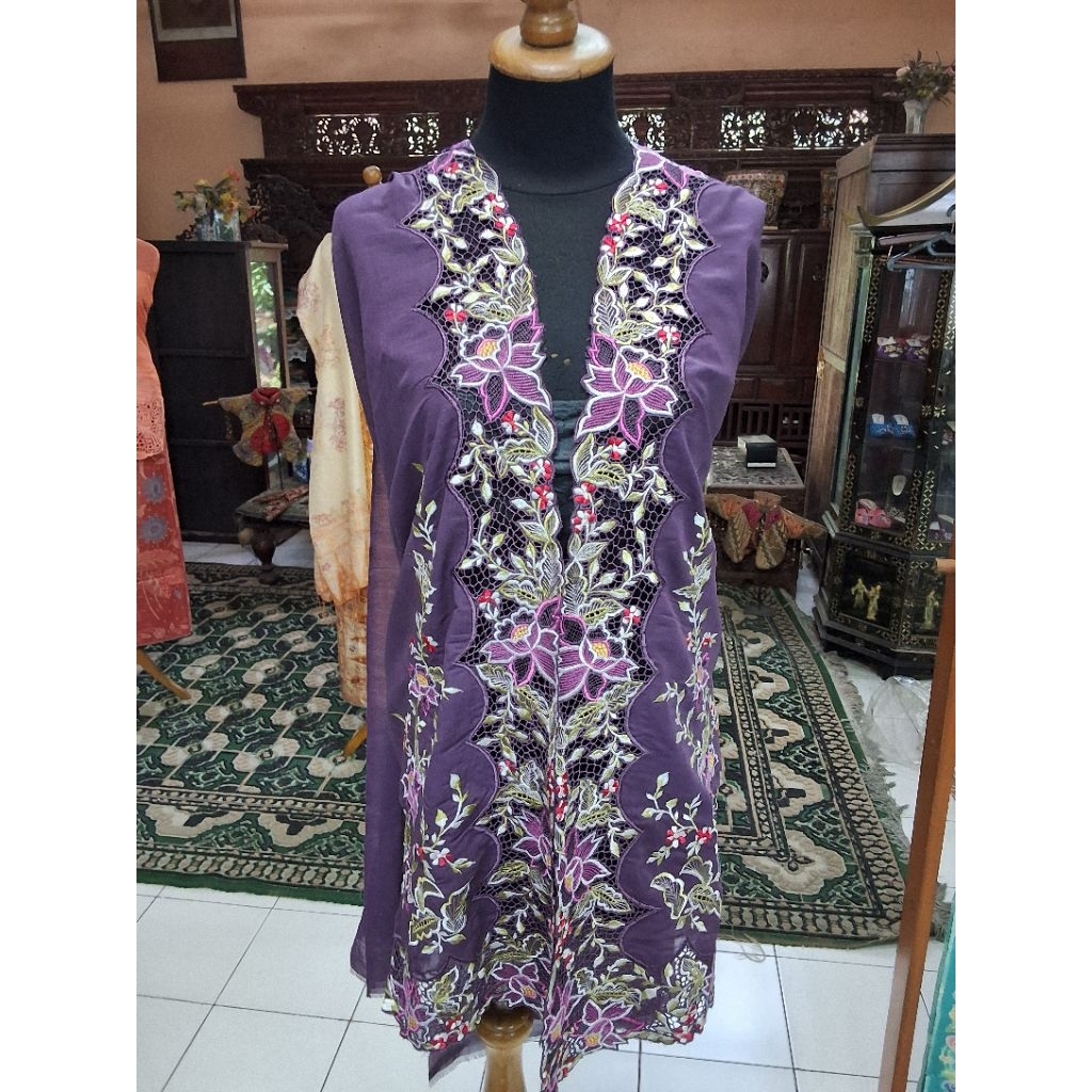 Bahan Kebaya Bordir/Bahan Kebaya Bordir Encim/Bahan Kebaya Encim/Bahan Kebaya Bordir Panjang/Bahan K