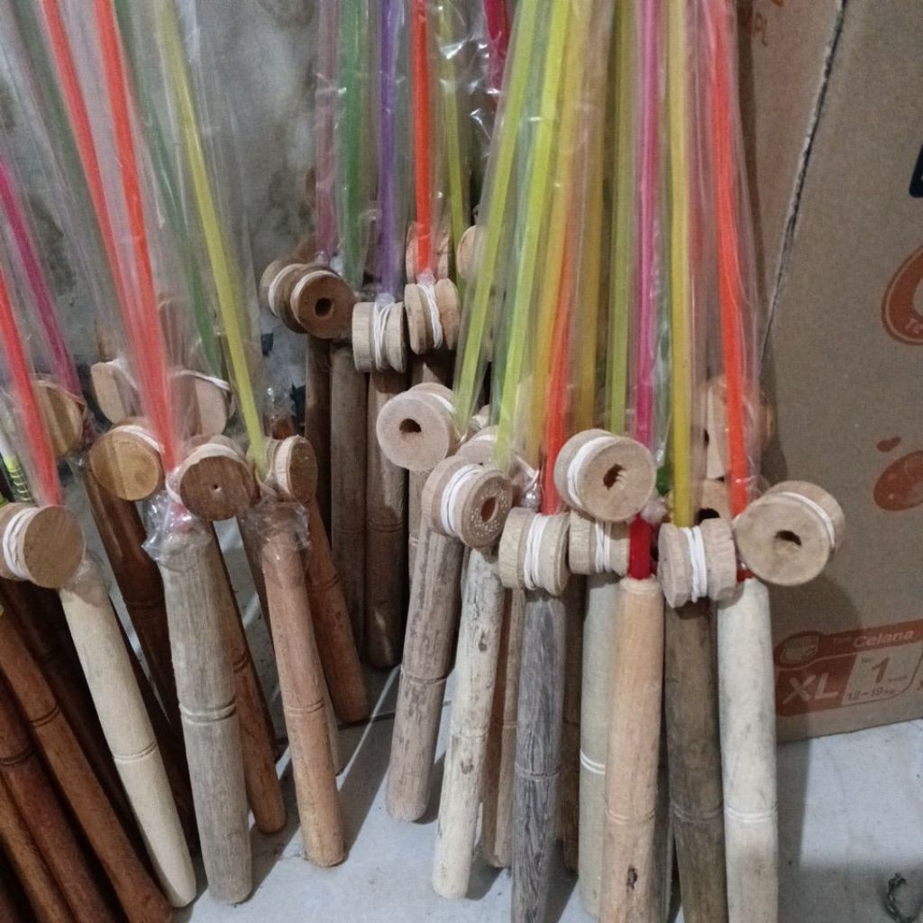 Joran Pancing Warna 120 cm , Joran pancing sungai satu Set