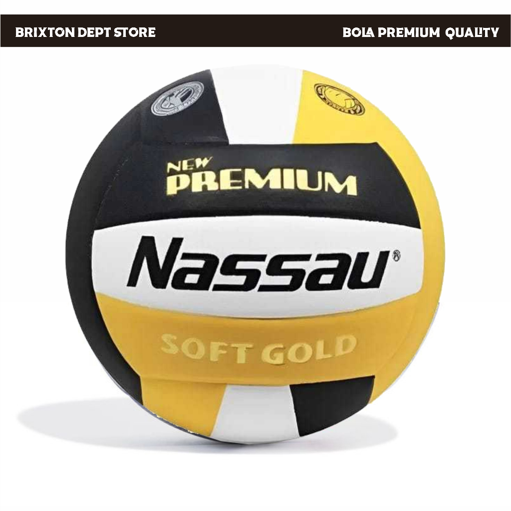 Nassau Bola Voli Premium Soft Gold Size 5