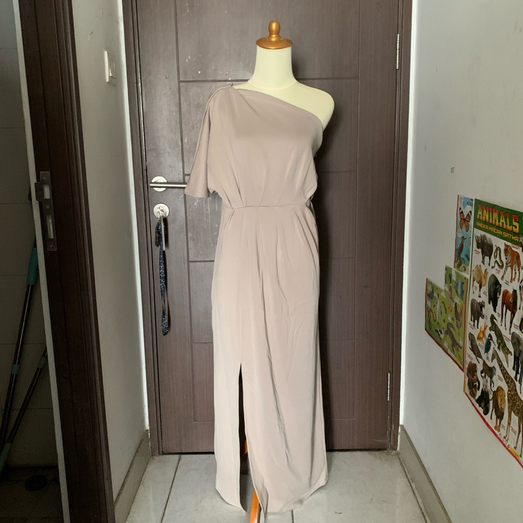 (PRELOVED) dress wanita tarzan one shoulder