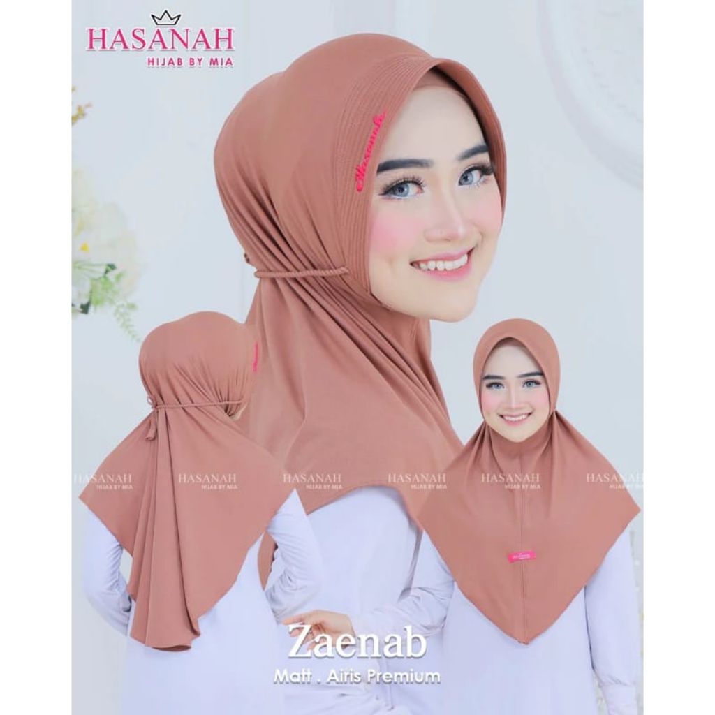 HIJAB HASANAH ZAENAB // HIJAB INSTAN // HIJAB BERGO PAD // HIJAB GROSIR MURAH