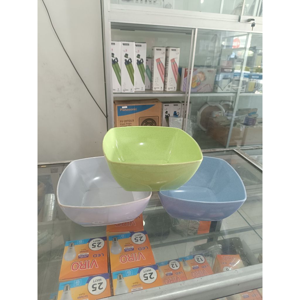 MANGKOK PERSEGI MELAMIN ONYX SEIV 9"/20CM
