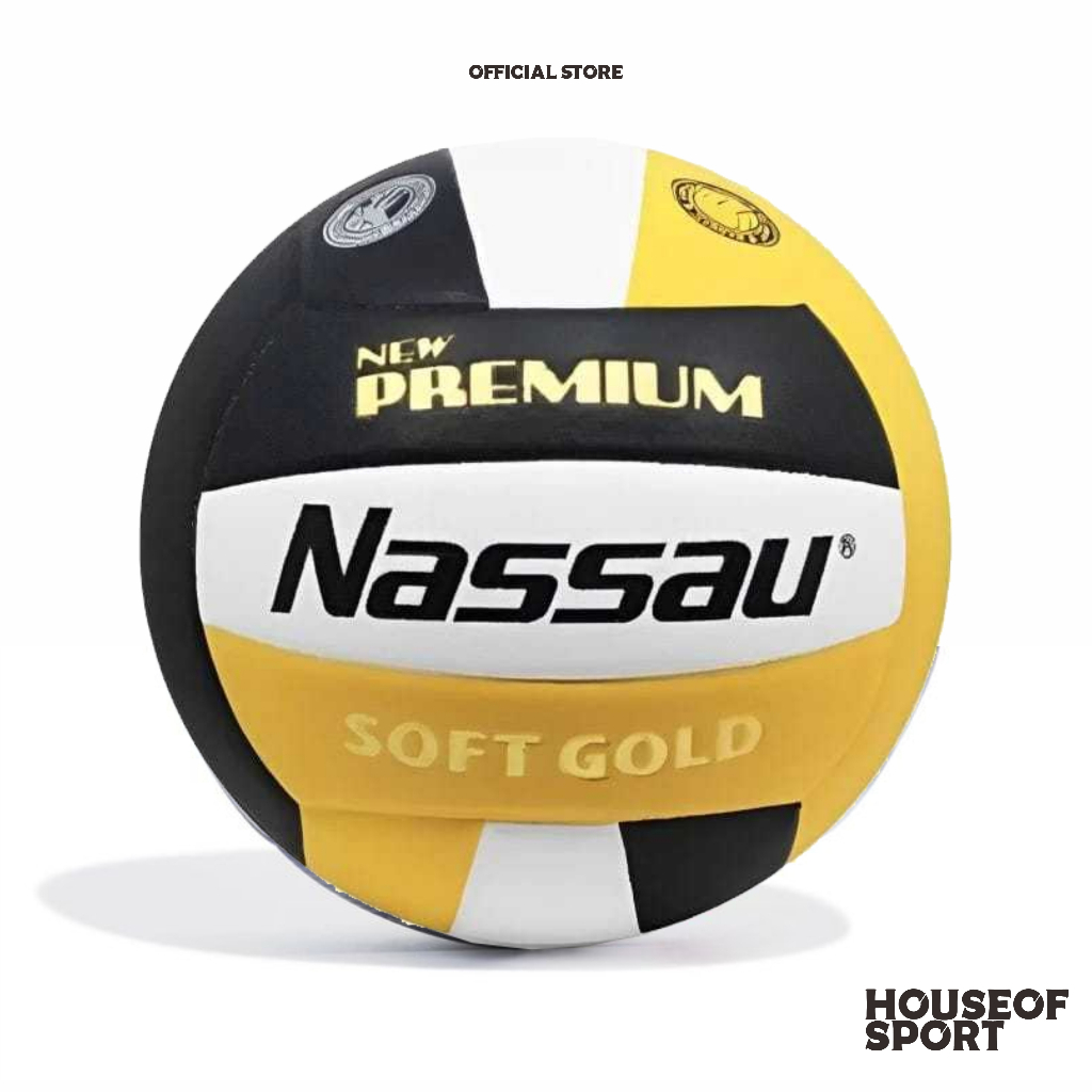 Nassau Bola Voli Premium Soft Gold Size 5