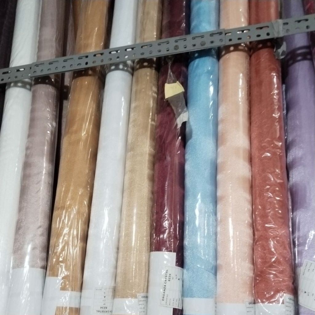 KAIN Organza Silk // Bahan organza cristal | organza metalik premium