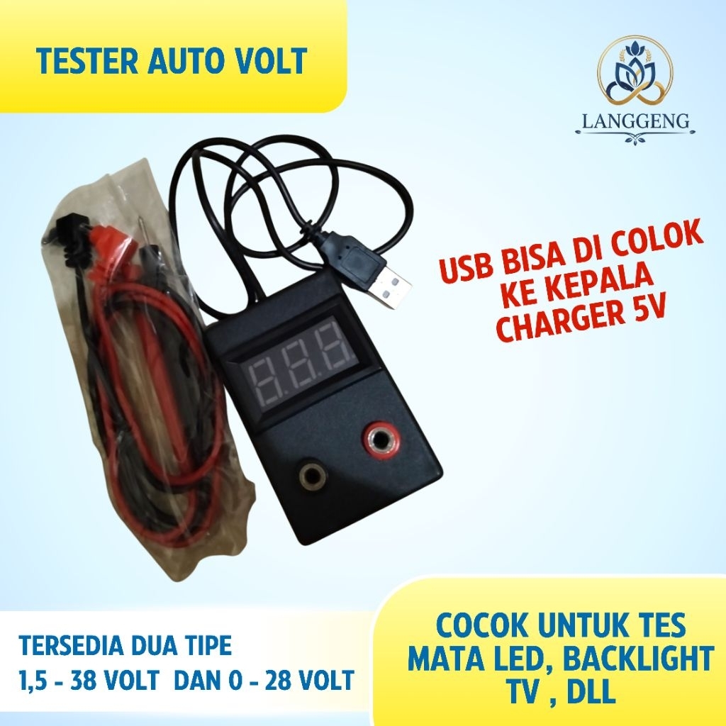 Alat Tester LED Backlight TV Auto Volt Alat Cek Lampu LED & Zener Alat Tes Voltase Universal 0-28V d