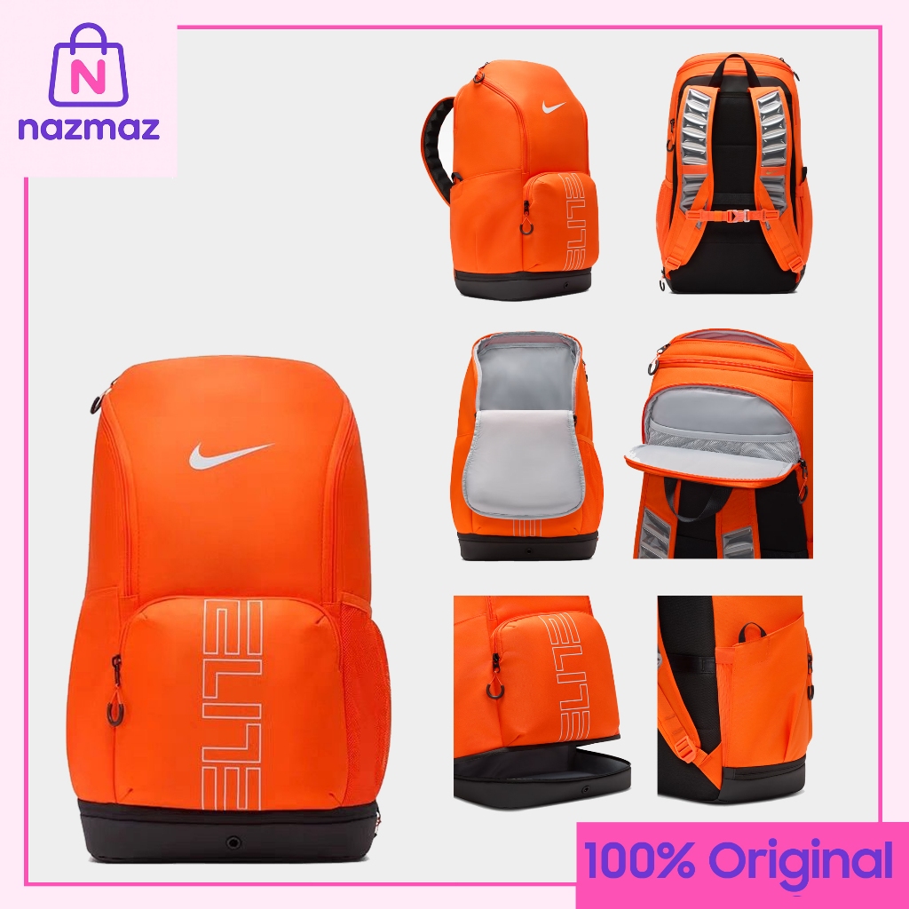 Tas Nike Varsity Hoops Elite Backpack 100% Authentic ORANGE | Tas Olahraga | Tas Basket