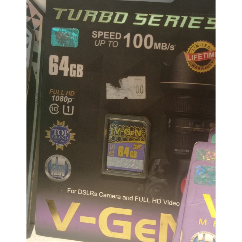 MEMORY CARD  VGEN SD CARD 64 GB TURBO SERIES GARANSI LIFETIME