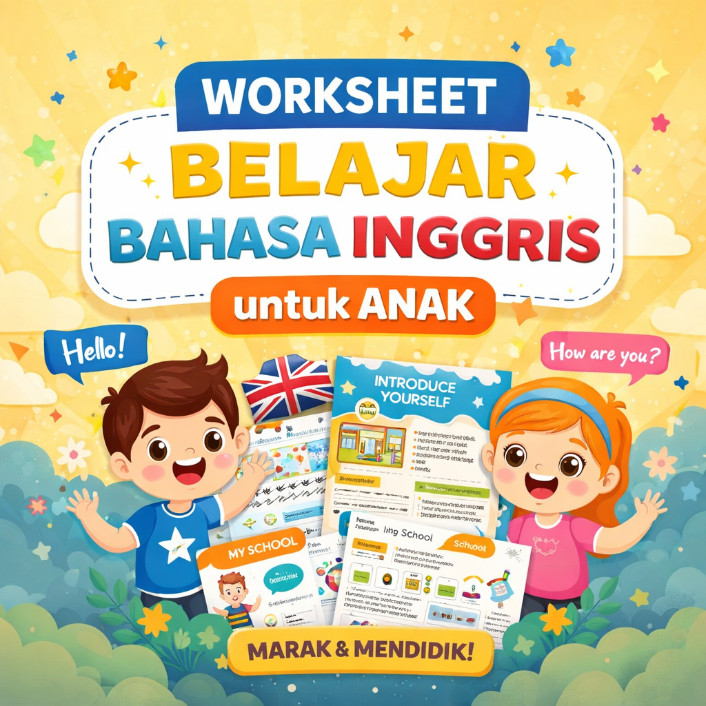 Worksheet Balajar Bahasa Inggris Untuk Anak