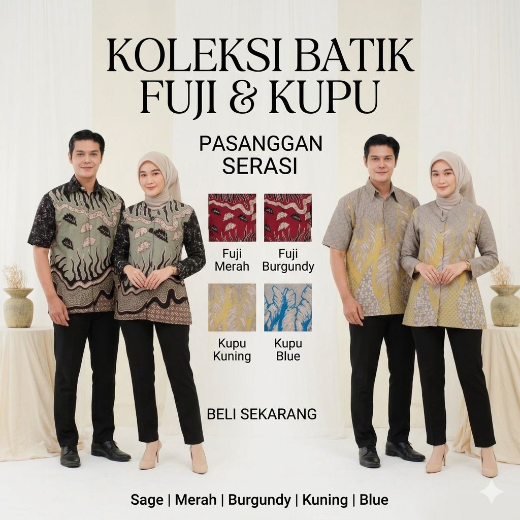 Batik Alisan couple Hem-bllouse kerja terlaris Atasan wanita