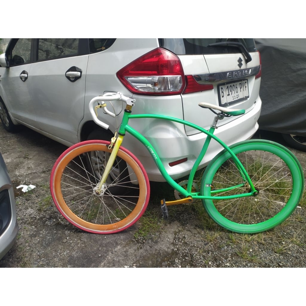 Sepeda Fixie Elemen Koleksi Frame Cantik bkn Helios Stratos Roadbike Balap Mtb Seli Bmx Bike