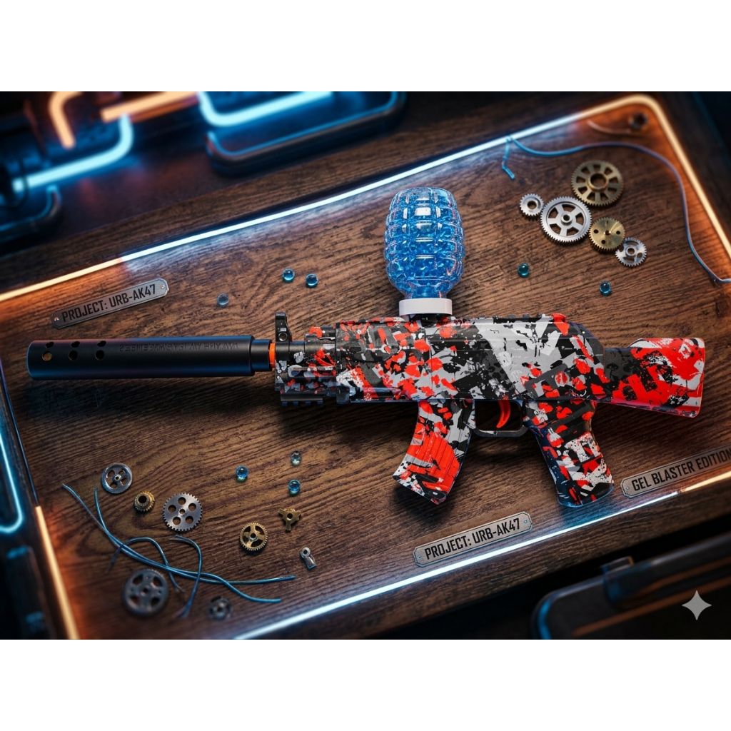 Mainan Virial Gel Gun electric m416/ak47/M1911 Mainan Seru