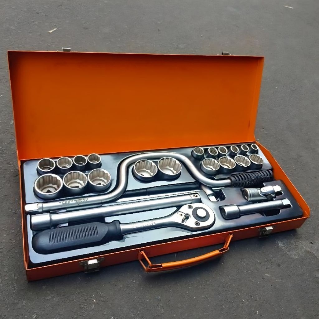 SPERO Kunci Shock Set 1/2" 12 PT Kunci Sock Set Type Metric