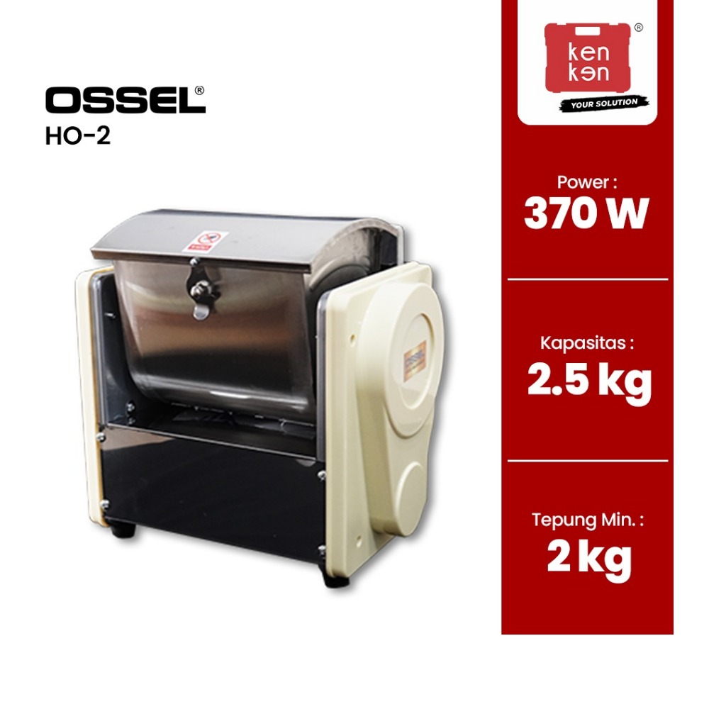 Ossel - Mixer Mesin Pengaduk Adonan Mie Horizontal Mesin Adonan Horizontal HO 2