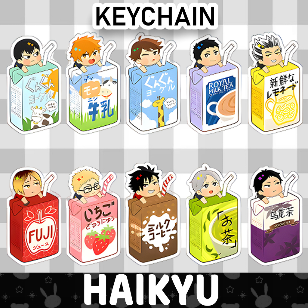Ganci / Gantungan Kunci Akrilik ANIME HAIKYUU MILKIES