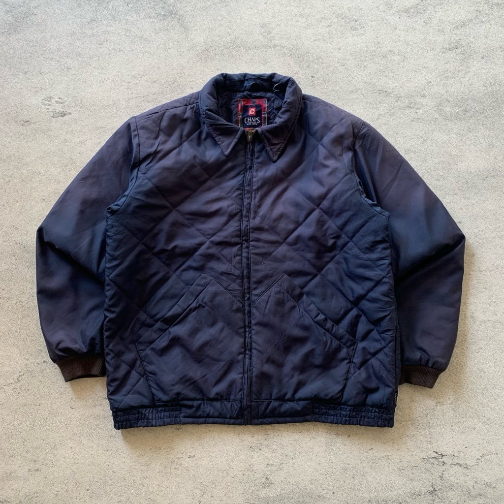 Chaps Quilted Jacket Navy