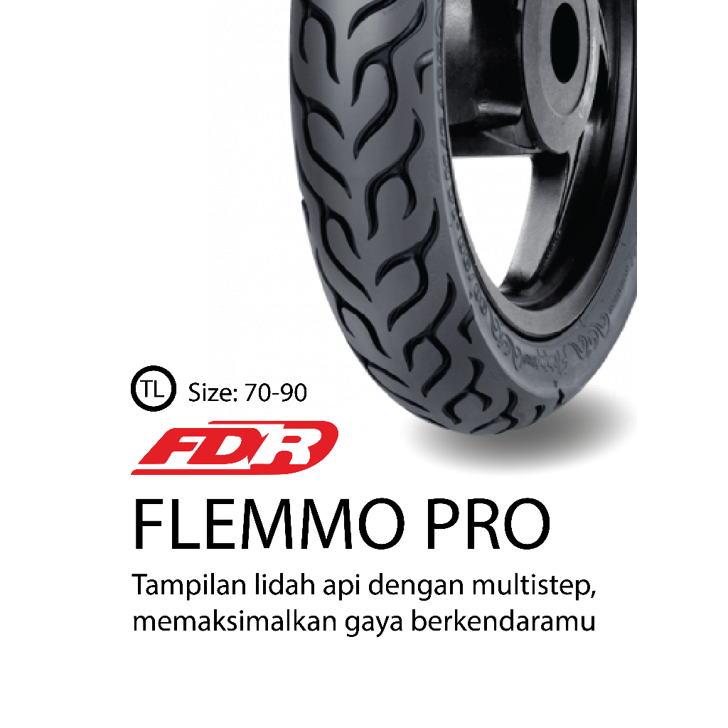 FDR FLEMMO PRO BAN MOTOR LUAR TUBELESS 70-90