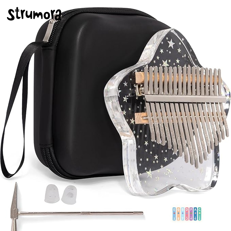 STRUMORA Kalimba Profesional 21 Kunci Sakura Kalimba 21 Nada Piano Jempol Kristal Akrilik Kalimba In