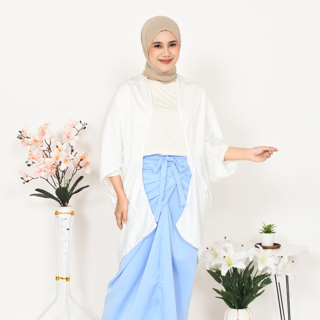 Mybamus Visya Satin Outer – Outer Satin Polos – Cardigan Wanita – Outer Kondangan