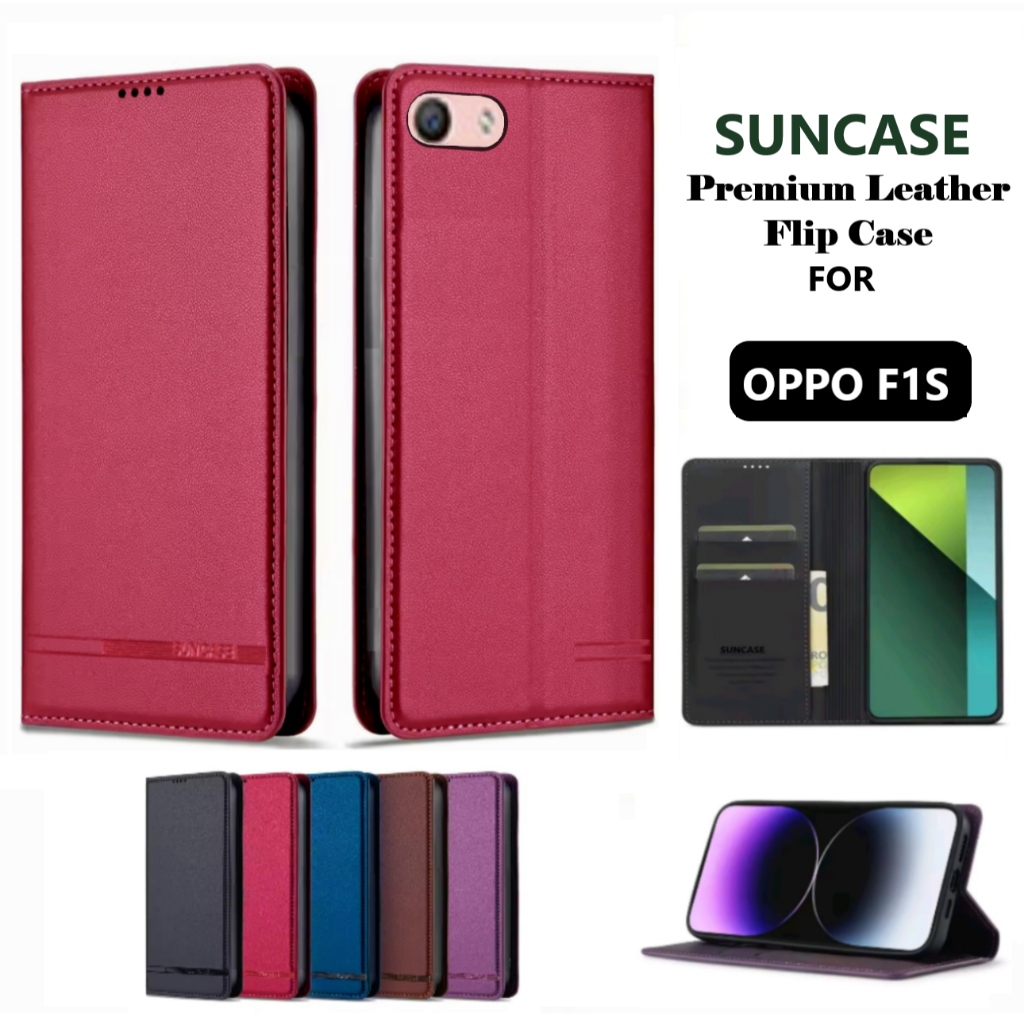 CASE HP  for OPPO F1S FLIP WALLET Premium FLIP CASE Casing hp KULIT FLIP COVER HP PELINDUNG HANDPHON