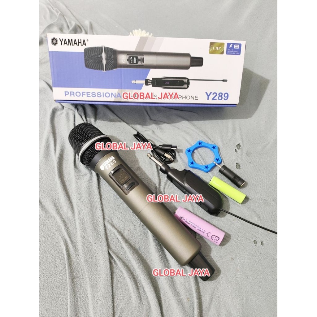 mic wireless yamaha y289 single mic wireless microphone serbaguna mic tanpa kabel 1 mic pegang