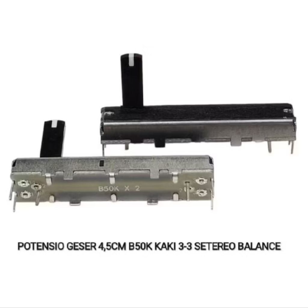 POTENSIO GESER 4,5 CM KAKI 3 - 3 B50K potensio