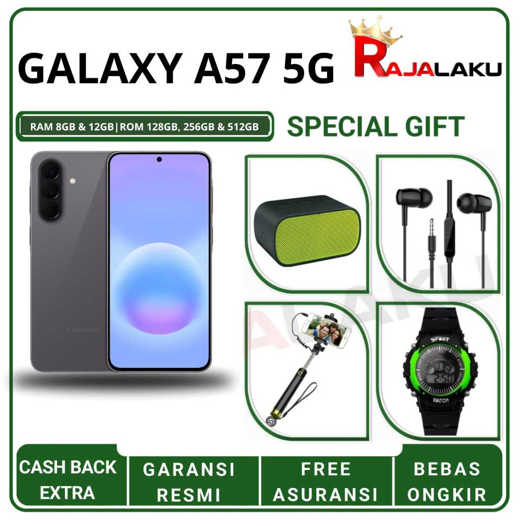 Samsung Galaxy A57 5g Ram [8GB, 12GB] Rom [128GB, 256GB] | Hp AI 6.7 inch  Super AMOLED | Garansi Re