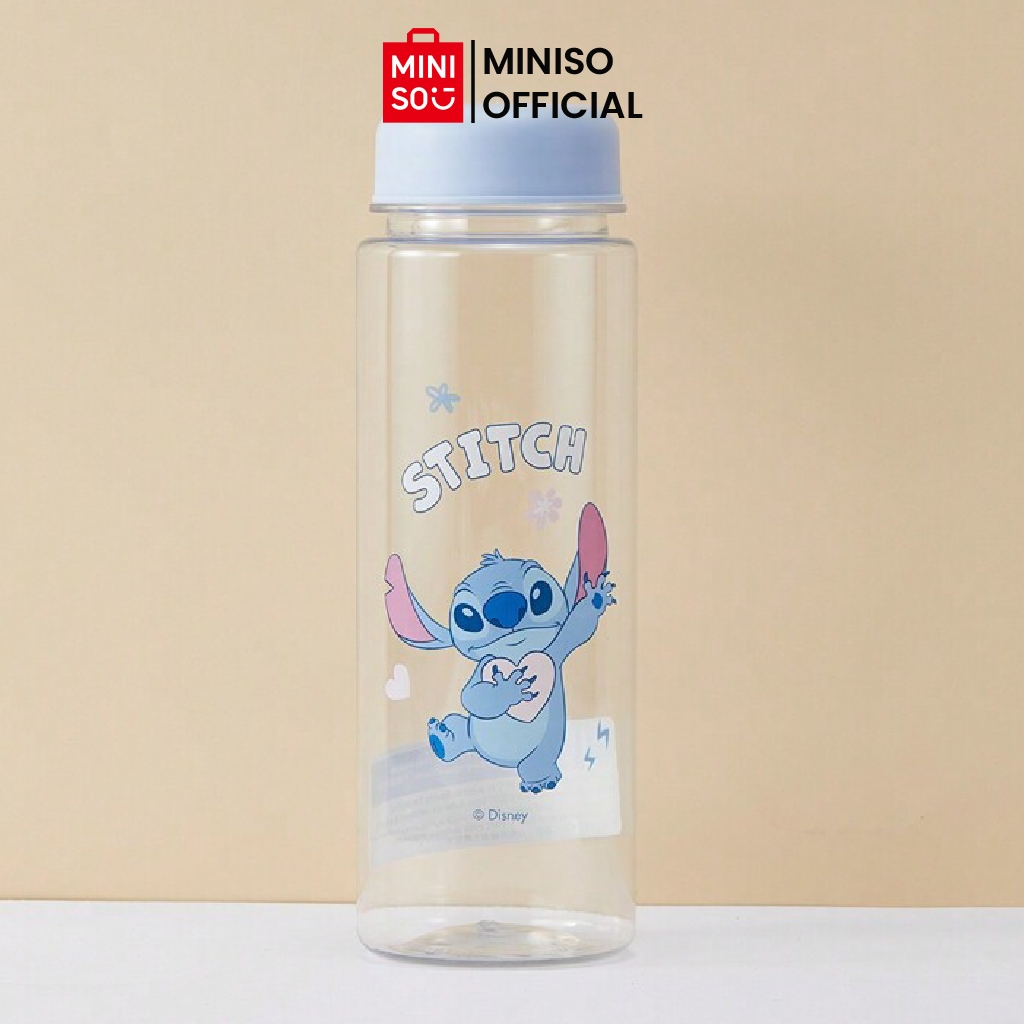 Miniso X Disney Stitch Series Botol Minum 500Ml Water Cup Straight Plastic Cup Stitch Botol Air Minu