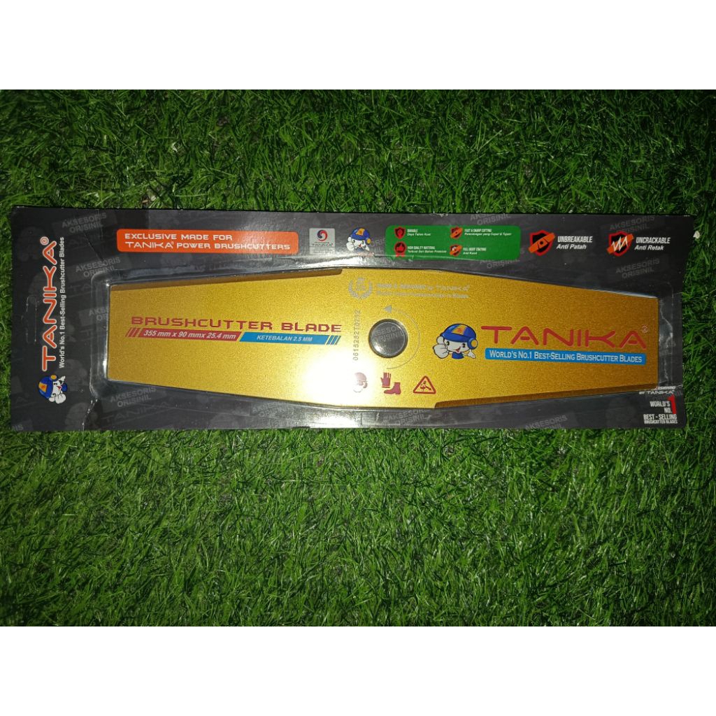 PISAU POTONG RUMPUT TANIKA GOLD 355