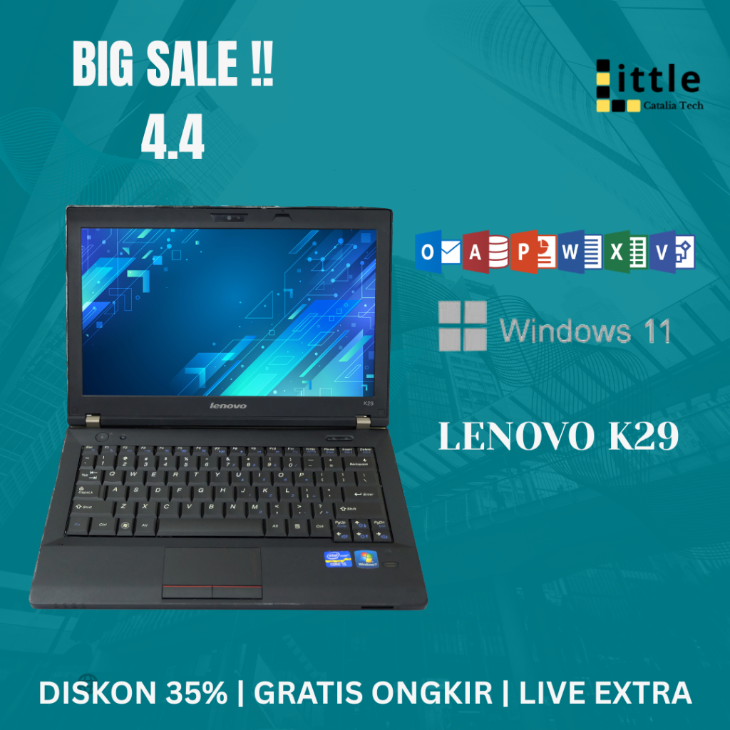 Lenovo Notebook K29 Windows 10 Murah Bergaransi