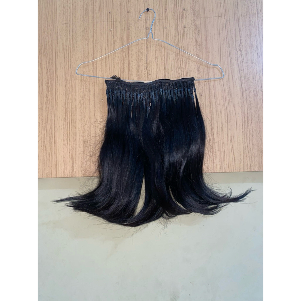 hair clip,rambut asli