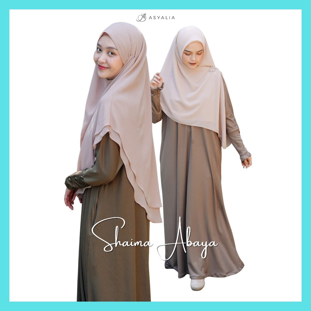 ABAYA SHAIMA SERIES / DRESS GAMIS BUSUI / ABAYA GAMIS / ABAYA GAMIS CUSTOM / ABAYA ASYALIA / CUSTOM 