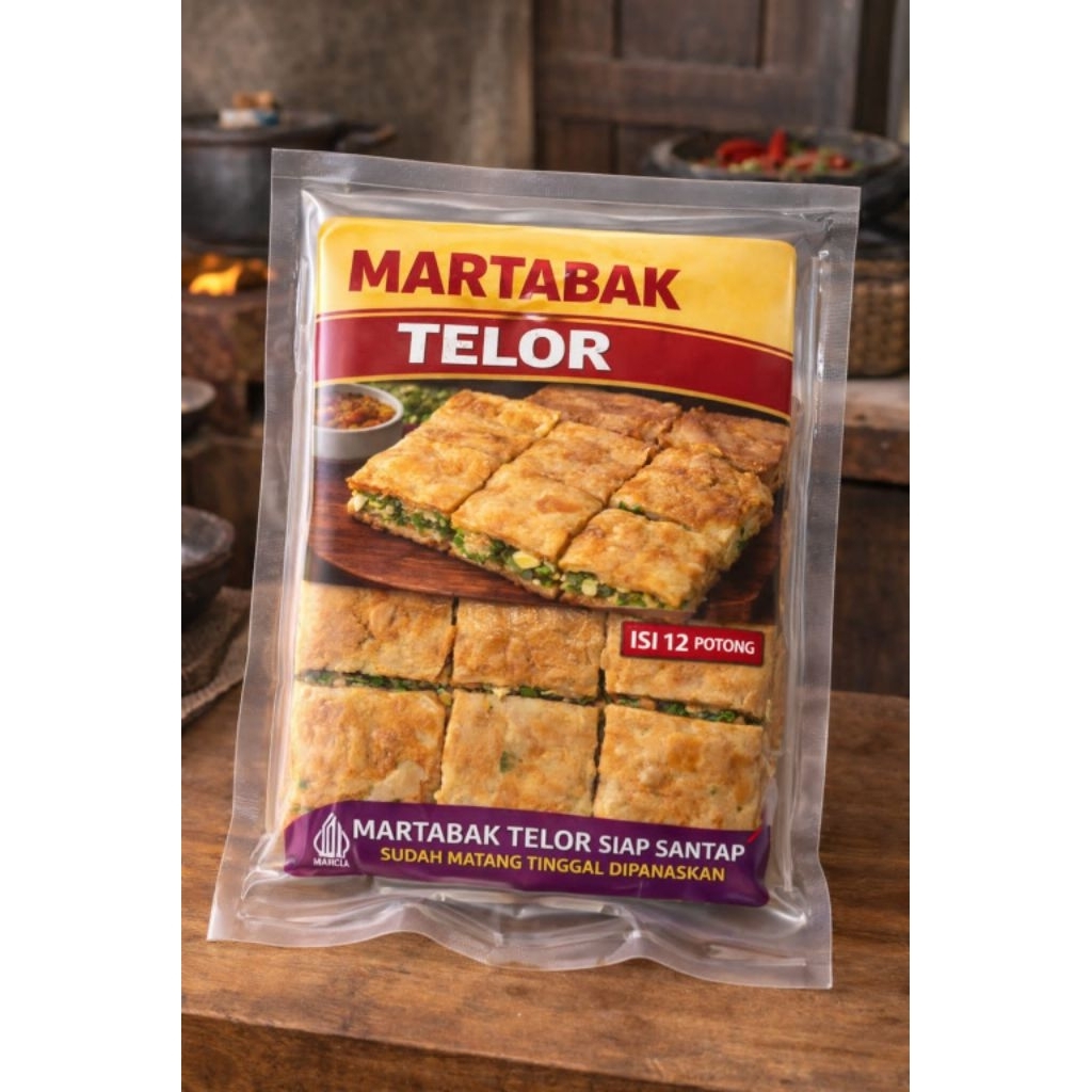 Martabak Telur isi 12 potong martabak telor bumbu rendang daging ayam