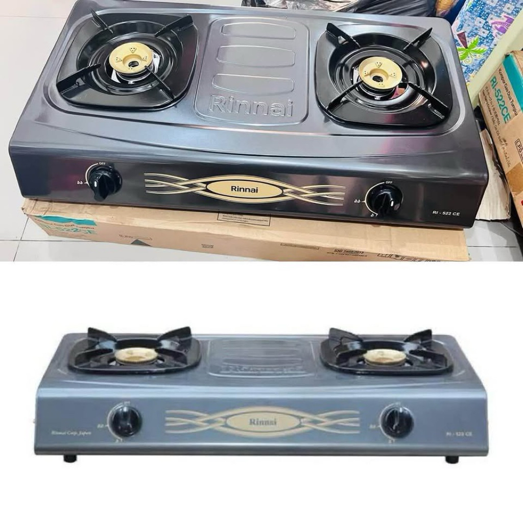 kompor gas rinnai 2 tungku RI-522CE Batam /kompor gas rinnai kekinian /kompor gas 2 tungku rinnai te