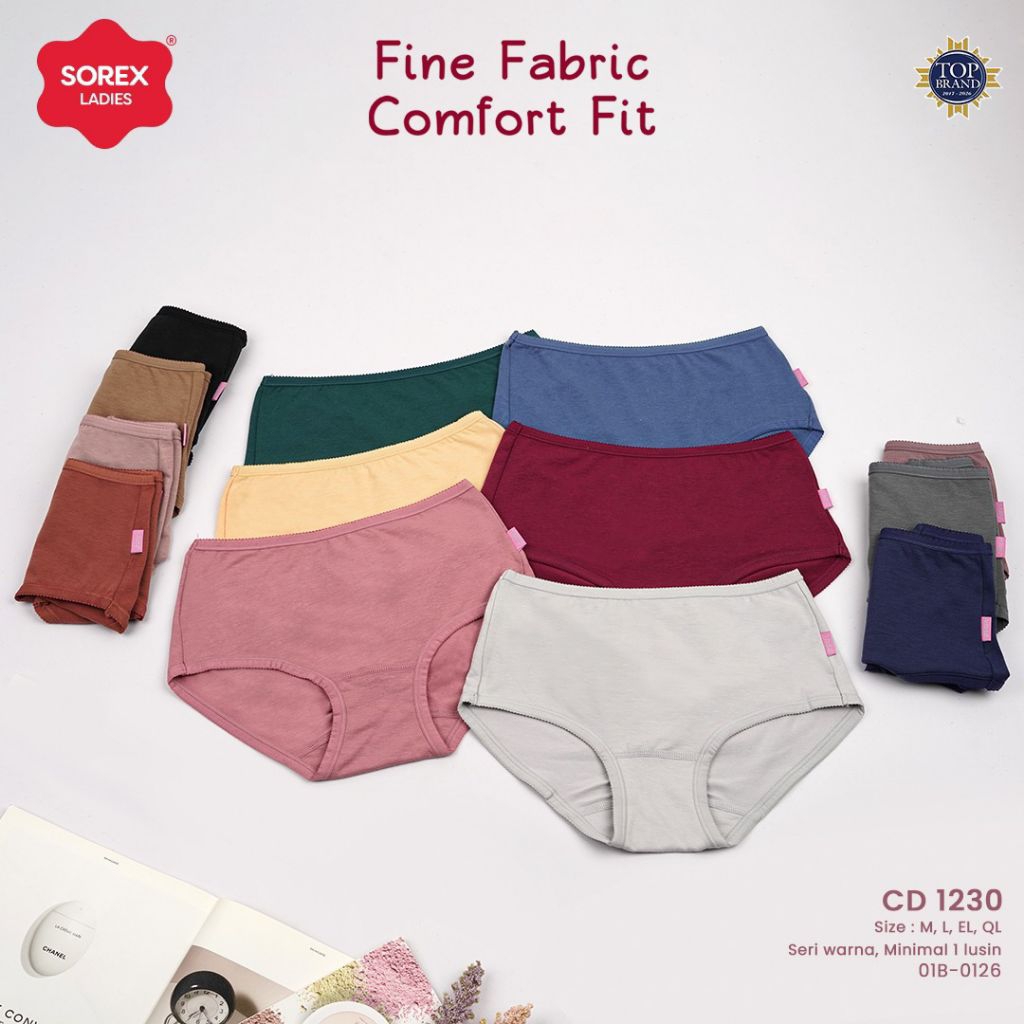 Sorex Celana Dalam Wanita Midi Basic Cd 1230