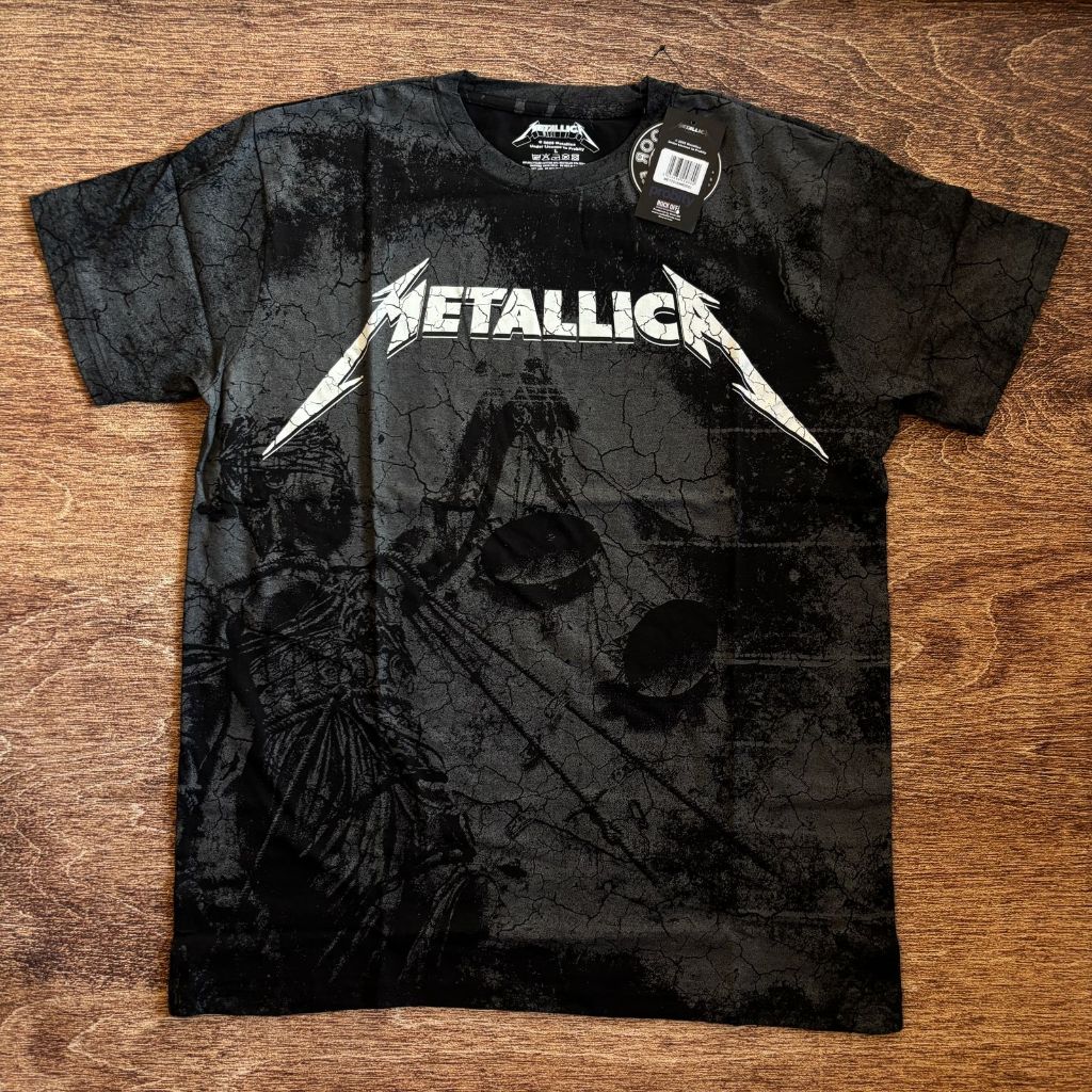 EXCLUSIVE KAOS BAND OFFICIAL METALLICA - JUSTICE  ORIGINAL MERCHANDISE