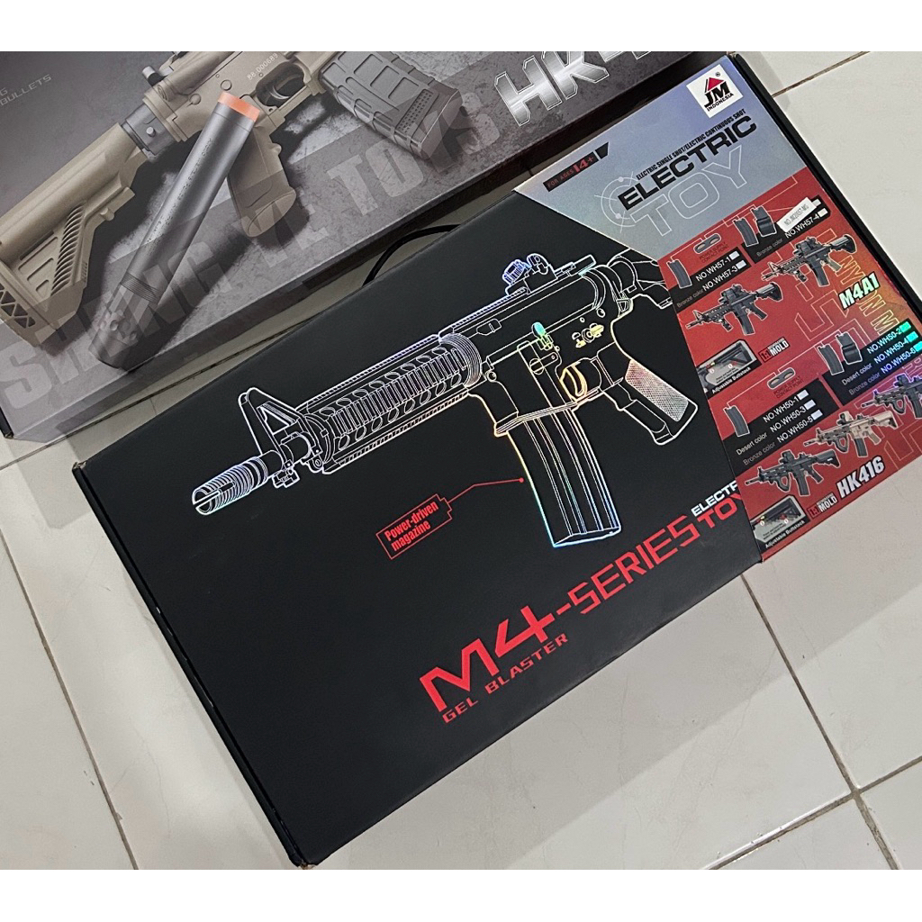 Tembakan gel m4 series black new