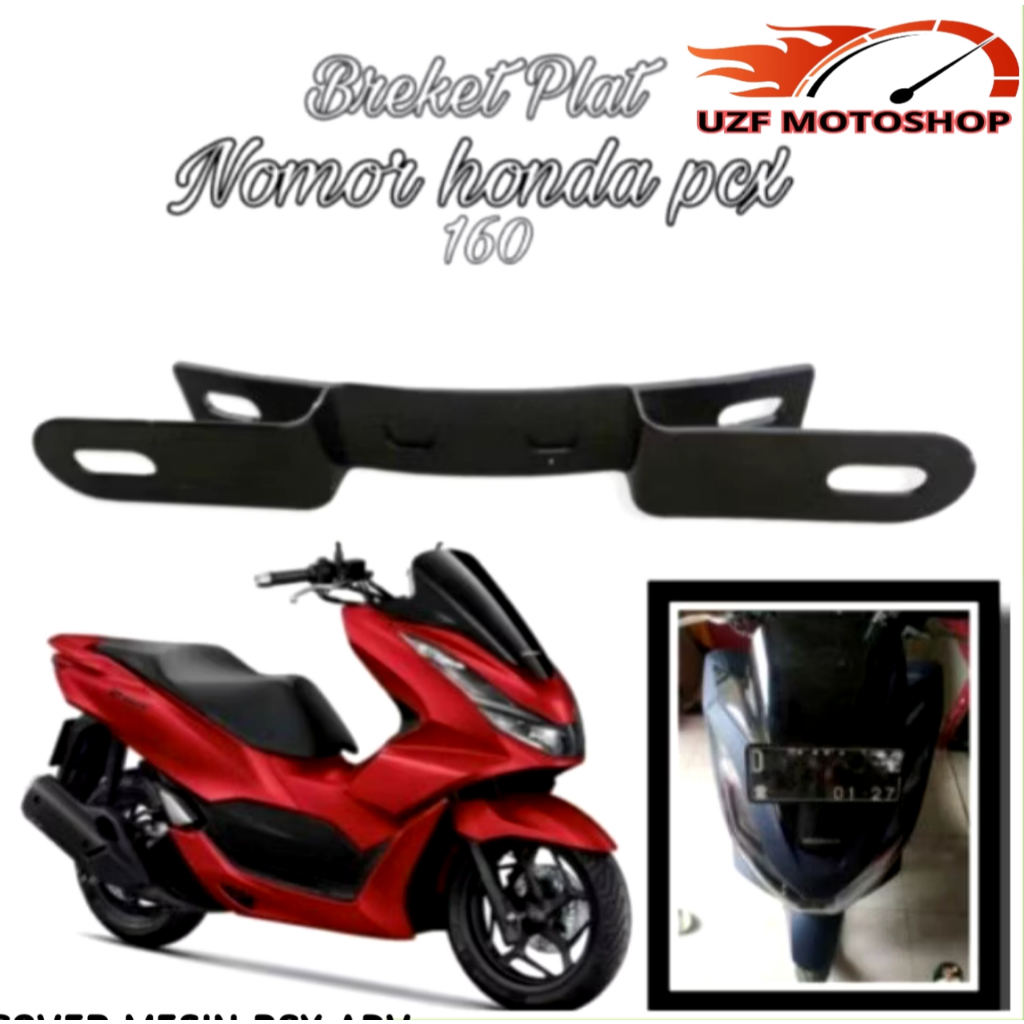 Breket Dudukan Plat Nomor Honda PCX 150 PCX 160 ADV 160 | Bracket Plat Nomor Depan PCX ADV